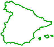 mapa Hiszpanii