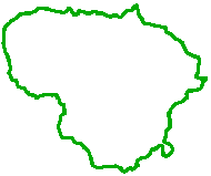 mapa Litwy