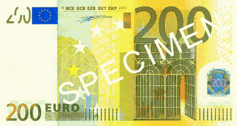 banknot 200 euro