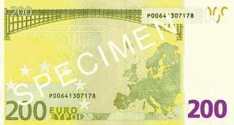 banknot 200 euro