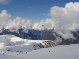 Stok narciarski w Alpach Francuskich
